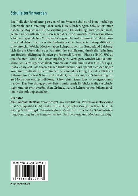 Schulleiter*in werden