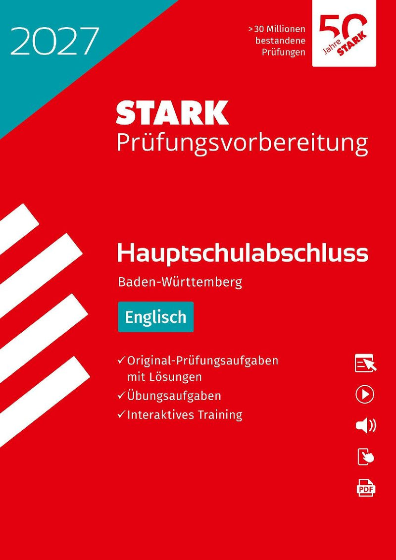 STARK Englisch - Hauptschulabschluss 2027 BW - Prüfungsvorbereitung inkl. Lösungen