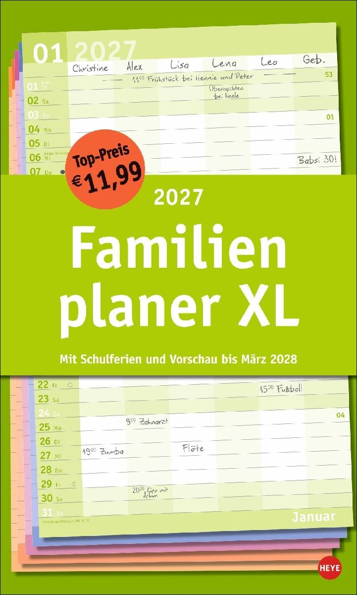 Basic Familienplaner XL 2027