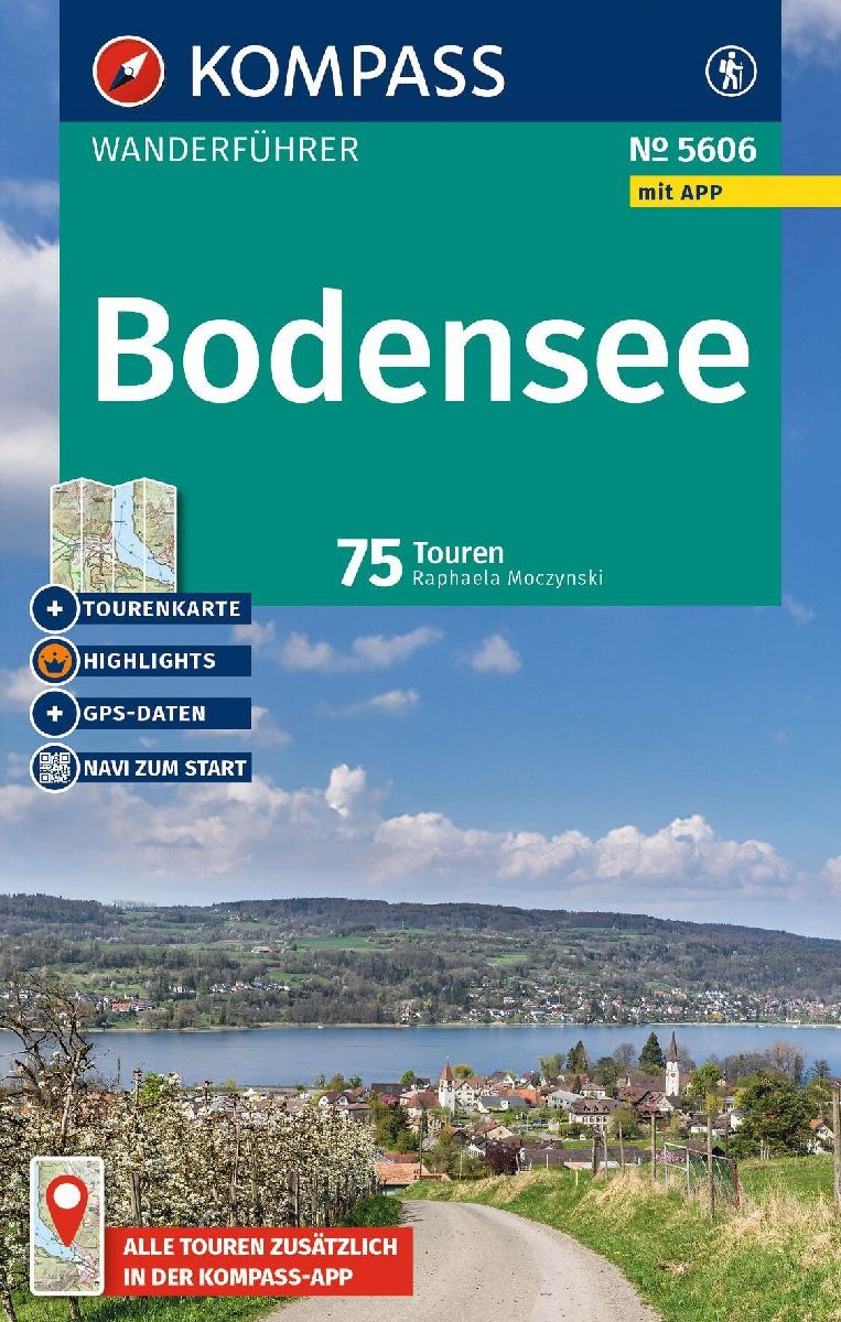 KOMPASS Wanderführer Bodensee, 75 Touren mit Extra-Tourenkarte