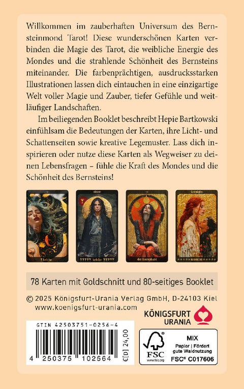 Bernsteinmond Tarot - 78 Tarotkarten und 80-seitiges Booklet