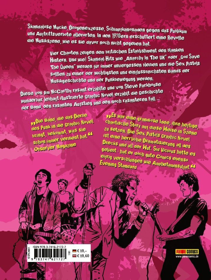 Sex Pistols - Die Graphic Novel (Rückseite)