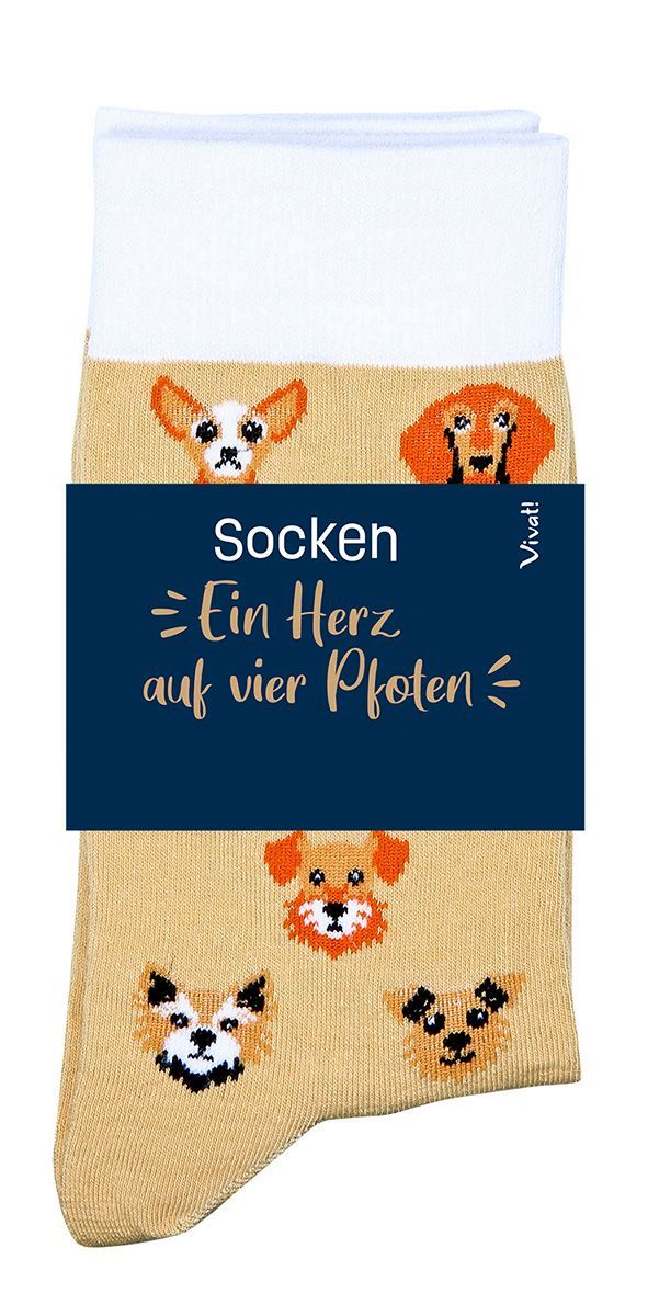 Socken für Hundeliebhaber 'Ein Herz auf vier Pfoten'