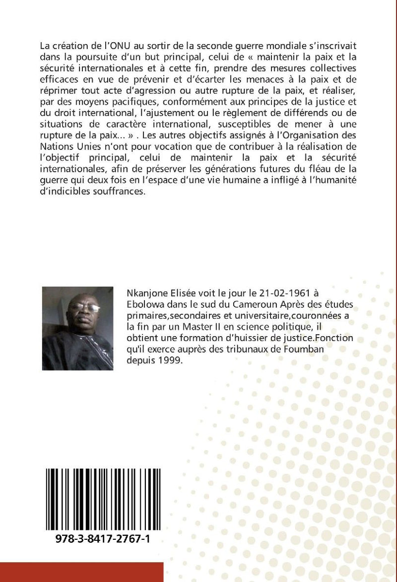 Les organisations régionales dans le maintien de la paix (Rückseite)