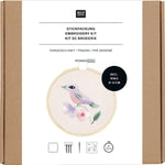 Stickpackung Vorgezeichnet, Vogel, Ø10cm (Innenansicht)
