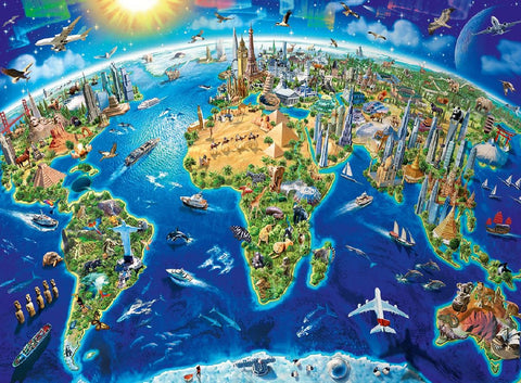 Große, weite Welt. Kinderpuzzle 200 Teile