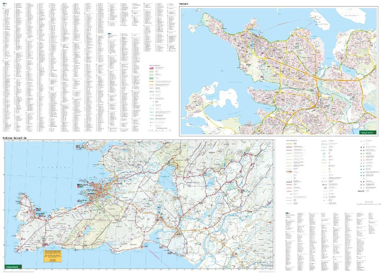 freytag & berndt Straßenkarte Island 1:400.000 (Innenansicht)