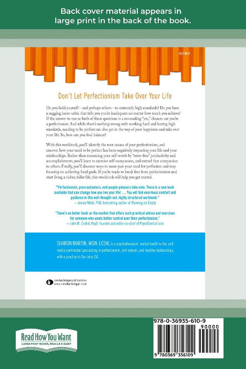 The CBT Workbook for Perfectionism