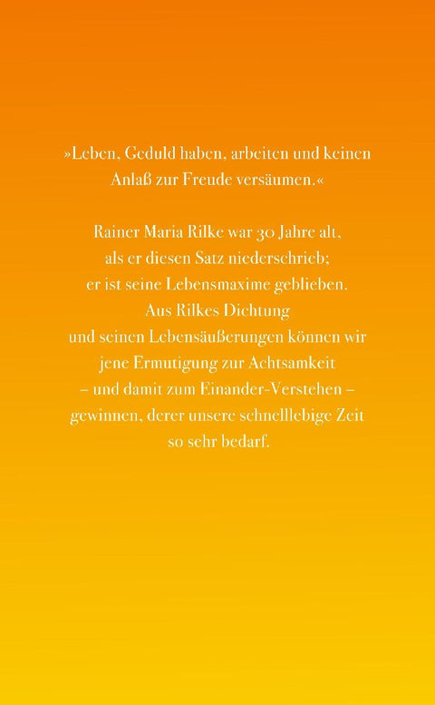 Leben und keinen Anlaß zur Freude versäumen