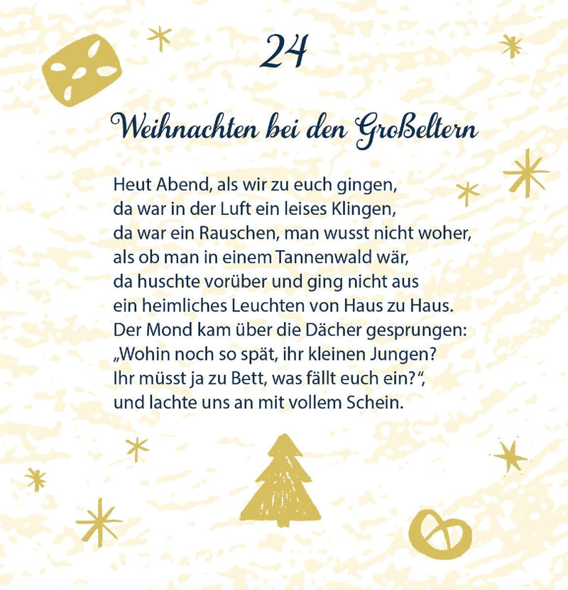 Zettel-Adventskalender - Liegt nun so still die weite Welt (Innenansicht)