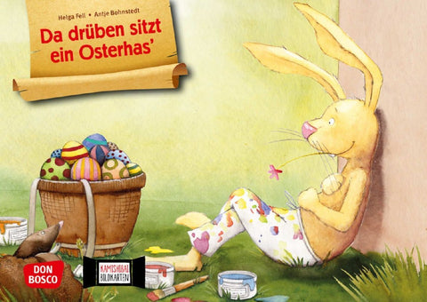Da drüben sitzt ein Osterhas. Kamishibai Bildkartenset.