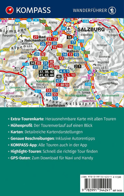 KOMPASS Wanderführer Berchtesgadener Land und Steinernes Meer, 55 Touren mit Extra-Tourenkarte