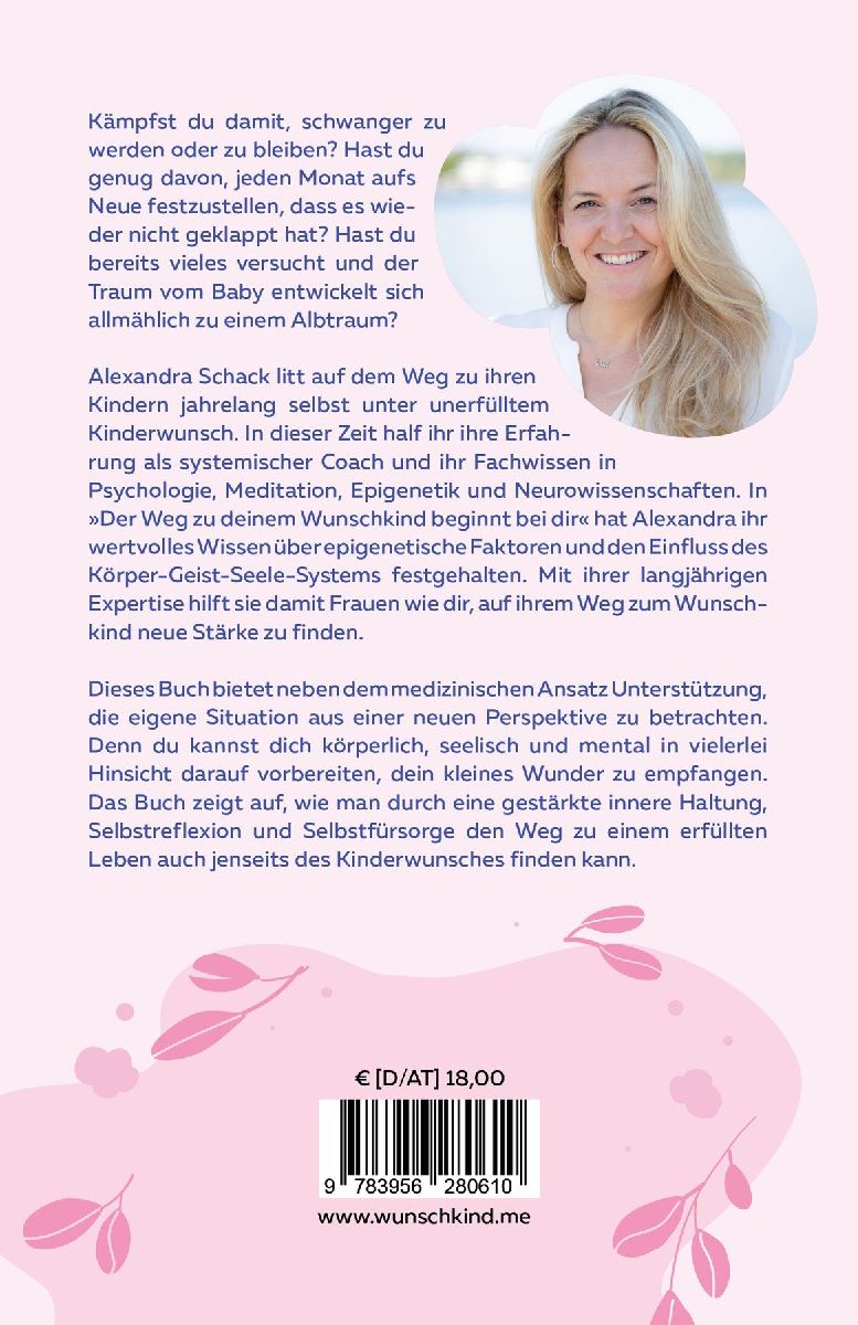 Der Weg zu deinem Wunschkind beginnt bei dir (Rückseite)