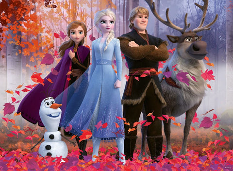 Ravensburger Kinderpuzzle - 12867 Magie des Waldes - Disney Frozen-Puzzle für Kinder ab 6 Jahren, mit 100 Teilen im XXL-Format