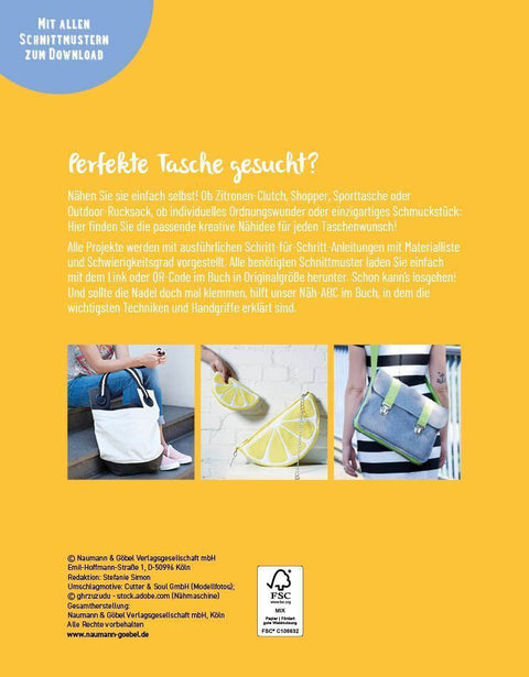 Taschen nähen I Shopper, Rucksack, Clutch und mehr