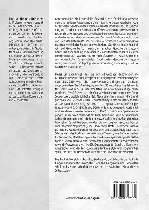 Geodatenbanksysteme in Theorie und Praxis