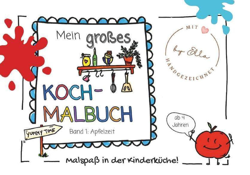 Mein großes Koch- Malbuch