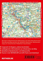 ROTHER Wanderführer Rheinsteig - RheinBurgenWeg. 34 Etappen auf den Weitwanderwegen rechts und links des romantischen Mittelrheins (Rückseite)