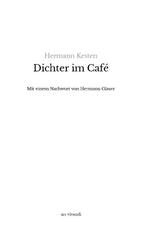 Dichter im Café (Innenansicht)