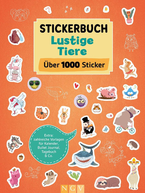 Stickerbuch Lustige Tiere  I Über 1000 Sticker