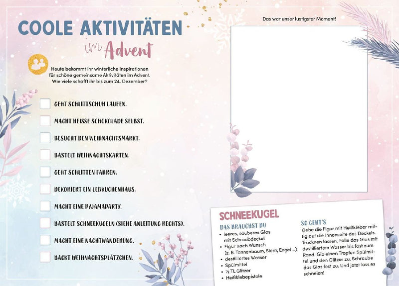 Adventskalender für Beste Freundinnen (Innenansicht)
