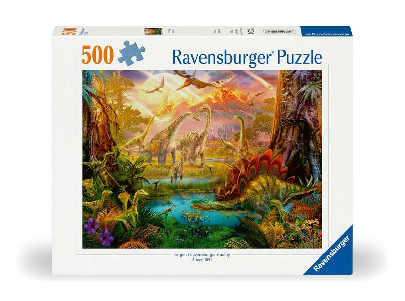 Erwachsenenpuzzle 500 Teile - Im Dinoland
