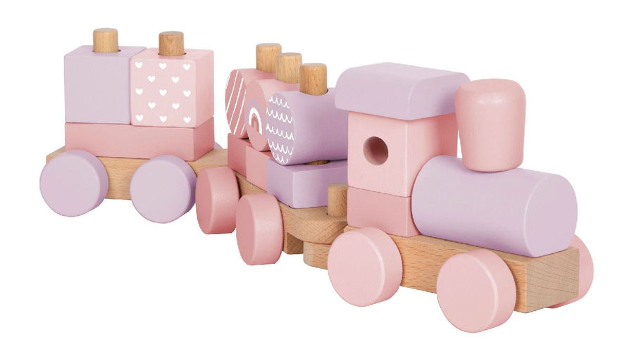 Holzzug rosa