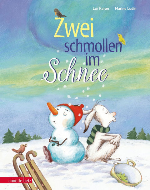Zwei schmollen im Schnee