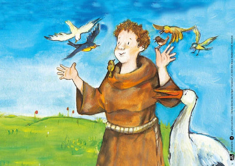 Franz von Assisi - Die Geschichte des heiligen Franziskus. Kamishibai Bildkartenset.