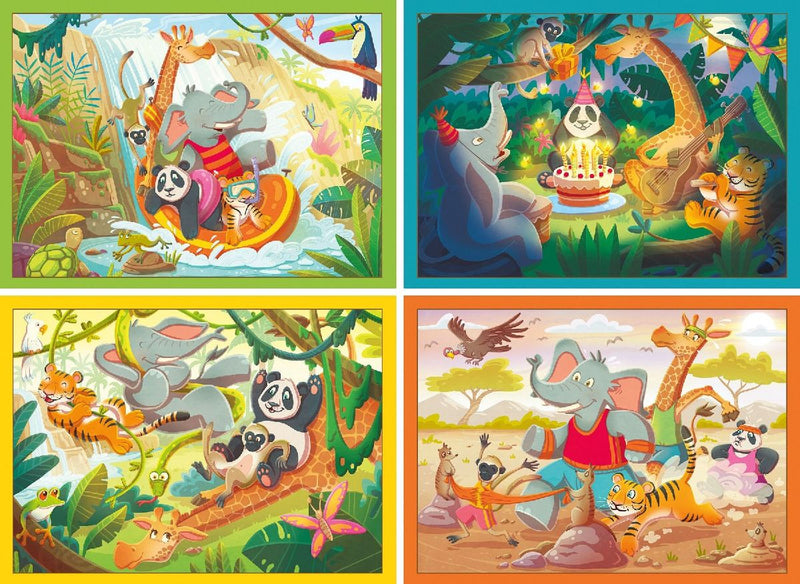 Kinderpuzzle 4x35 Teile - Speedy Puzzle