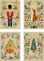 A5-Graspapier-Adventskalender - Weihnachtszauber