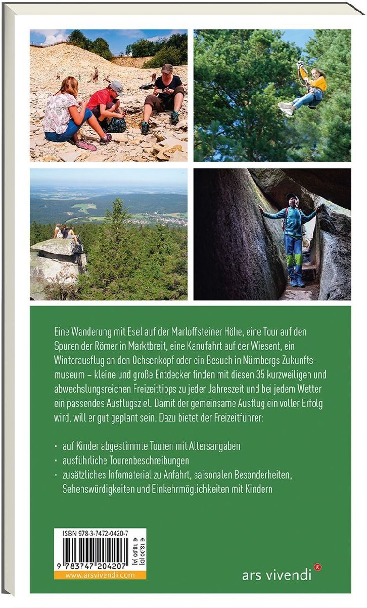 Der Ausflugsverführer Franken für Familien (Rückseite)