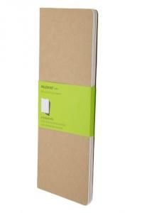 Moleskine Cahier large blanko packpapierbraun DIN A5. 3er Pack
