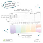 TRÖTSCH - Schreibtischquerkalender Timer Farben (eine Woche 2 Seiten) 2027