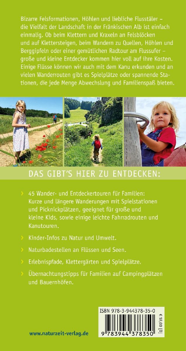 Naturzeit mit Kindern: Fränkische Alb (Rückseite)