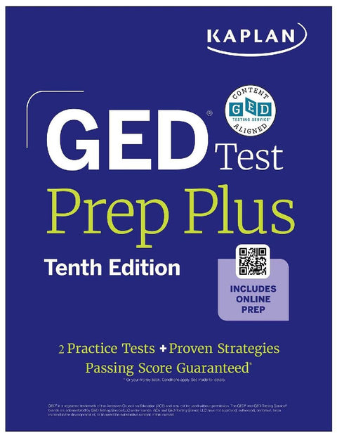 GED Test Prep Plus, Tenth Edition (2026): Includes a Diagnostic Pretest, 2 Full Length Practice Tests, 1000+ Practice Questions, and 60+ Online Videos
