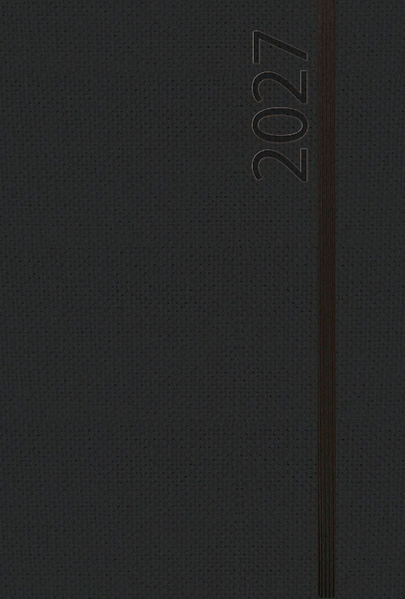 Buchkalender Wochentimer Spirale schwarz 2027