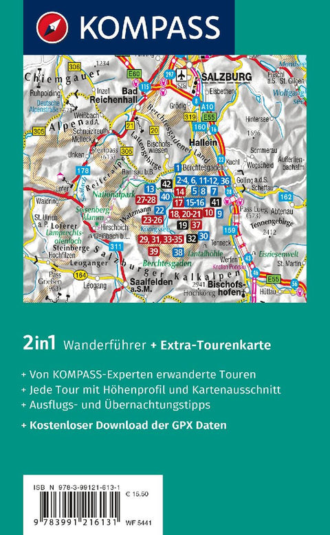 KOMPASS Wanderführer Königssee, Nationalpark Berchtesgaden, Watzmann, 42 Touren mit Extra-Tourenkarte