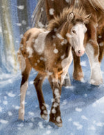 Wandkalender Winterpferde