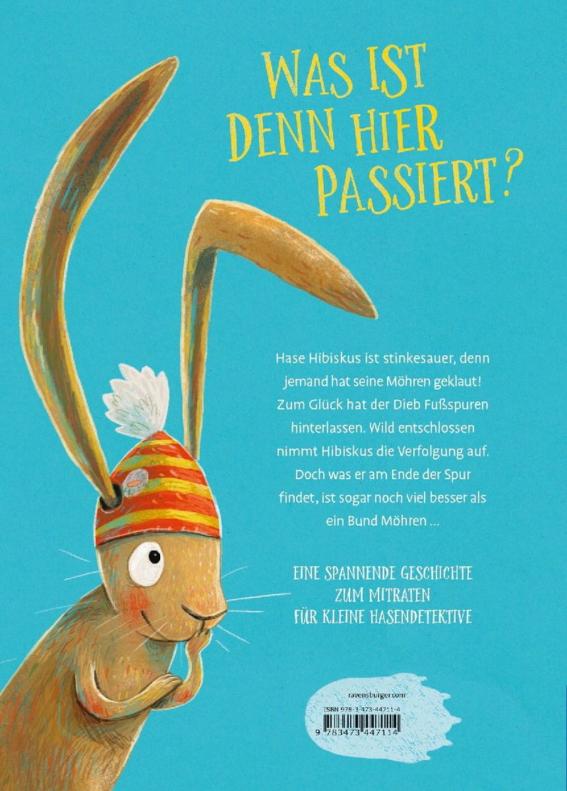 Hase Hibiskus und der Möhrenklau (Rückseite)