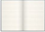 Burde Notizbuch Textil dunkelblau liniert A4