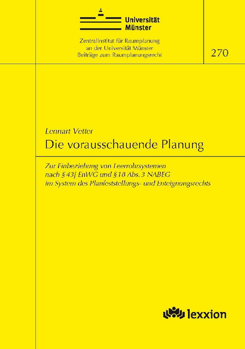 Die vorausschauende Planung