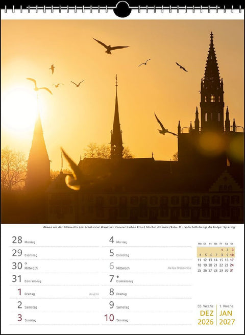 Zwei-Wochenplaner Bodensee 2027