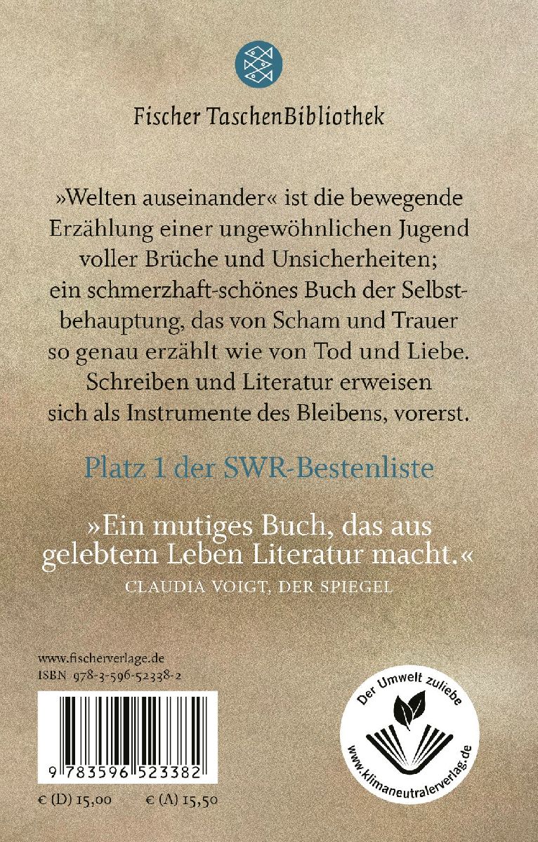 Welten auseinander (Rückseite)