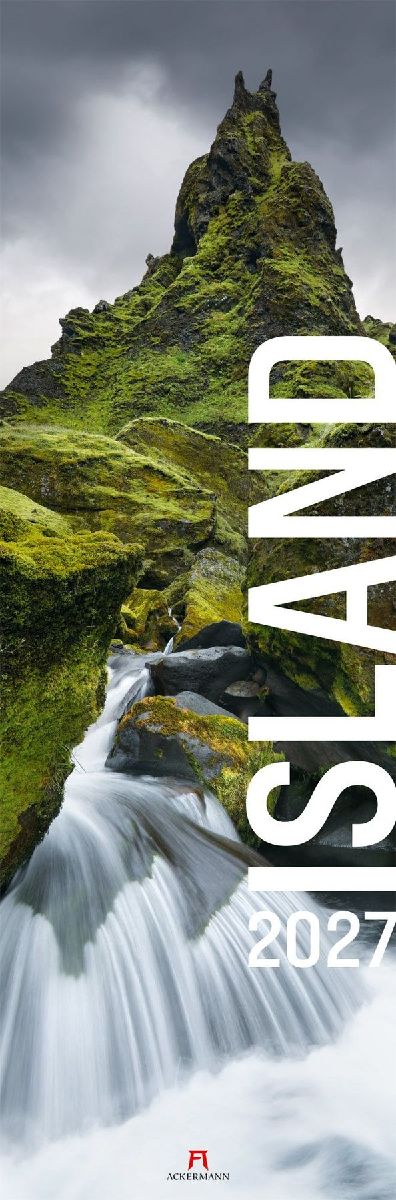 Island Vertikal Kalender 2027