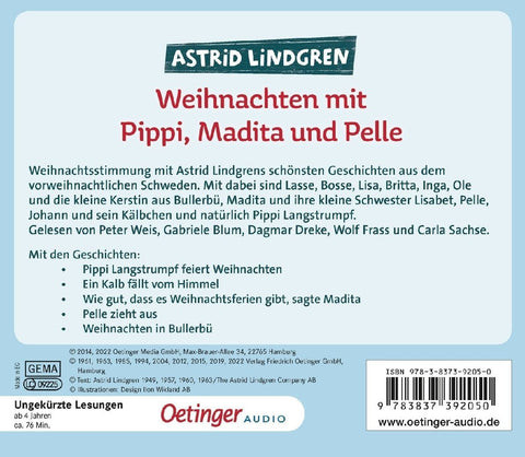 Weihnachten mit Pippi, Madita und Pelle