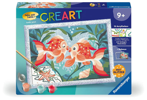 CreArt, Malen nach Zahlen Kinder - Verliebte Fische