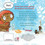 Die kleine Eule im Schnee (Rückseite)