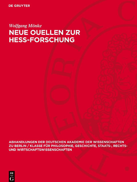 Neue Ouellen zur Hess-Forschung