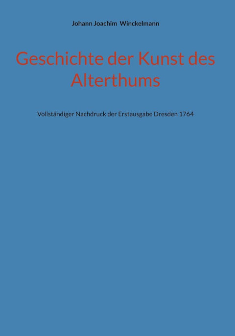 Geschichte der Kunst des Alterthums